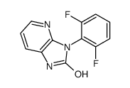 3-(2,6-difluorophenyl)-1H-imidazo[4,5-b]pyridin-2-one结构式