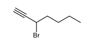 3-bromo-hept-1-yne结构式