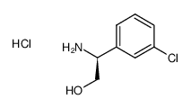 Benzeneethanol, β-amino-3-chloro-, hydrochloride (1:1), (βS)- structure