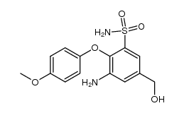3-amino-5-(hydroxymethyl)-2-(4-methoxyphenoxy)benzenesulfonamide Structure