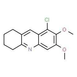 8-Chloro-6,7-dimethoxy-1,2,3,4-tetrahydroacridine结构式
