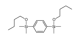 butoxy-[4-[butoxy(dimethyl)silyl]phenyl]-dimethylsilane Structure