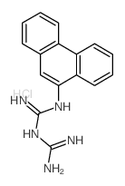2-(N-phenanthren-9-ylcarbamimidoyl)guanidine结构式