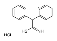 2-phenyl-2-pyridin-2-ylethanethioamide,hydrochloride结构式