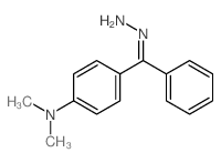 (E)-(4-(Dimethylamino)phenyl)(phenyl)methanone hydrazone结构式