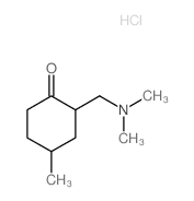 2-(dimethylaminomethyl)-4-methyl-cyclohexan-1-one structure