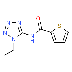 2-Thiophenecarboxamide,N-(1-ethyl-1H-tetrazol-5-yl)-(9CI) Structure