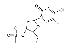 [(2S,3S,5R)-2-(iodomethyl)-5-(5-methyl-2,4-dioxopyrimidin-1-yl)oxolan-3-yl] methanesulfonate结构式