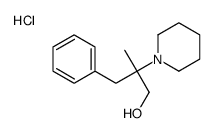 2-methyl-3-phenyl-2-piperidin-1-ylpropan-1-ol,hydrochloride Structure