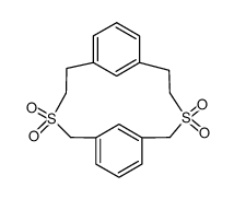 3,9-dithia-1,6(1,3)-dibenzenacyclodecaphane 3,3,9,9-tetraoxide Structure