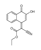 cyano-(3-hydroxy-4-oxo-4H-[1]naphthyliden)-acetic acid ethyl ester结构式