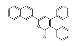 6-naphthalen-2-yl-3,4-diphenylpyran-2-thione Structure