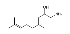 1-amino-4,8-dimethylnon-7-en-2-ol结构式