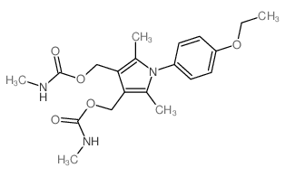 1H-Pyrrole-3,4-dimethanol,1-(4-ethoxyphenyl)-2,5-dimethyl-, bis(methylcarbamate) (ester) (9CI)结构式