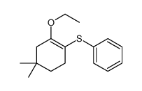 (2-ethoxy-4,4-dimethylcyclohexen-1-yl)sulfanylbenzene结构式