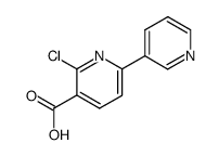 6-chloro-[2,3']bipyridinyl-5-carboxylic acid Structure