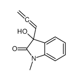 3-hydroxy-1-methyl-3-propa-1,2-dienylindol-2-one Structure