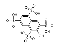 2-hydroxynaphthalene-1,3,5,7-tetrasulfonic acid Structure