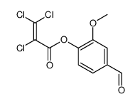 (4-formyl-2-methoxyphenyl) 2,3,3-trichloroprop-2-enoate结构式