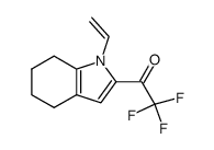 4,5,6,7-tetrahydro-2-(trifluoroacetyl)-1-vinylindole结构式
