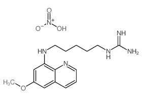 dihydroxy-oxo-azanium; 2-[5-[(6-methoxyquinolin-8-yl)amino]pentyl]guanidine Structure