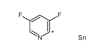 3,5-Difluoro-2-(trimethylstannyl)pyridine结构式