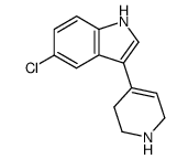3-[1,2,3,6-tetrahydro-4-pyridinyl]-5-chloro-1H-indole Structure