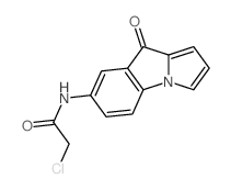 2-chloro-N-(4-oxopyrrolo[1,2-a]indol-6-yl)acetamide结构式