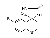 6'-fluoro-spiro[imidazolidine-4,4'-thiochroman]-2,5-dione结构式