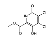 4,5-dichloro-3-hydroxy-6-oxo-1,6-dihydro-pyridine-2-carboxylic acid methyl ester Structure