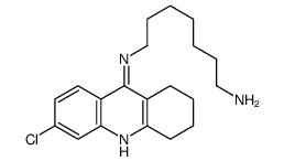 N'-(6-chloro-1,2,3,4-tetrahydroacridin-9-yl)heptane-1,7-diamine Structure