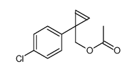 [1-(4-chlorophenyl)cycloprop-2-en-1-yl]methyl acetate Structure