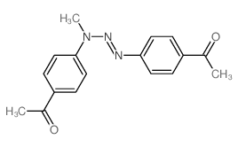 1-[4-[(4-acetylphenyl)diazenyl-methyl-amino]phenyl]ethanone Structure