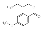 Benzoic acid,4-methoxy-, butyl ester structure