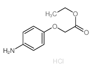 Aceticacid, 2-(4-aminophenoxy)-, ethyl ester, hydrochloride (1:1) structure