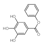 Benzoic acid,3,4,5-trihydroxy-, phenyl ester结构式