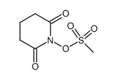 1-[(methylsulfonyl)oxy]piperidine-2,6-dione结构式