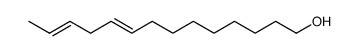 (Z,E)-9,12-tetradecadien-1-ol Structure