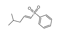 (1E)-4-methylpent-1-en-1-yl phenyl sulfone结构式