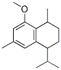 1,6-Dimethyl-4-isopropyl-8-methoxy-1,2,3,4-tetrahydronaphthalene结构式