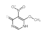 6-methoxy-5-nitro-1H-pyrimidine-4-thione structure