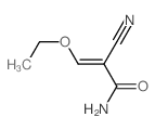 2-氰基-3-乙氧基丙烯酰胺结构式