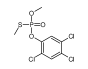 1,2,4-trichloro-5-[methoxy(methylsulfanyl)phosphoryl]oxybenzene结构式