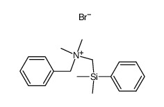 Benzyldimethyl[(dimethylphenylsilyl)methyl]ammonium bromide结构式