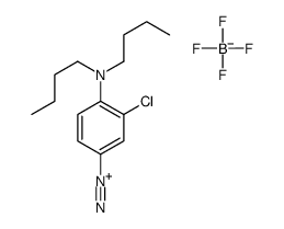 3-chloro-4-dibutylaminobenzenediazonium tetrafluoroborate structure