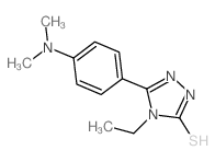 5-[4-(DIMETHYLAMINO)PHENYL]-4-ETHYL-4H-1,2,4-TRIAZOLE-3-THIOL Structure