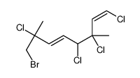 (1E,5E)-8-bromo-1,3,4,7-tetrachloro-3,7-dimethylocta-1,5-diene结构式