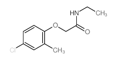 2-(4-chloro-2-methyl-phenoxy)-N-ethyl-acetamide Structure