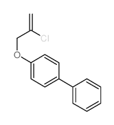 1-(2-chloroprop-2-enoxy)-4-phenyl-benzene结构式