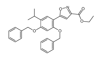 5-(2,4-双(苄氧基)-5-异丙基苯基)异噁唑-3-羧酸乙酯图片